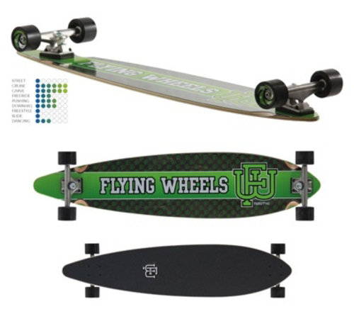 Flying Wheels  Flying Wheels Varsity pintail longboard