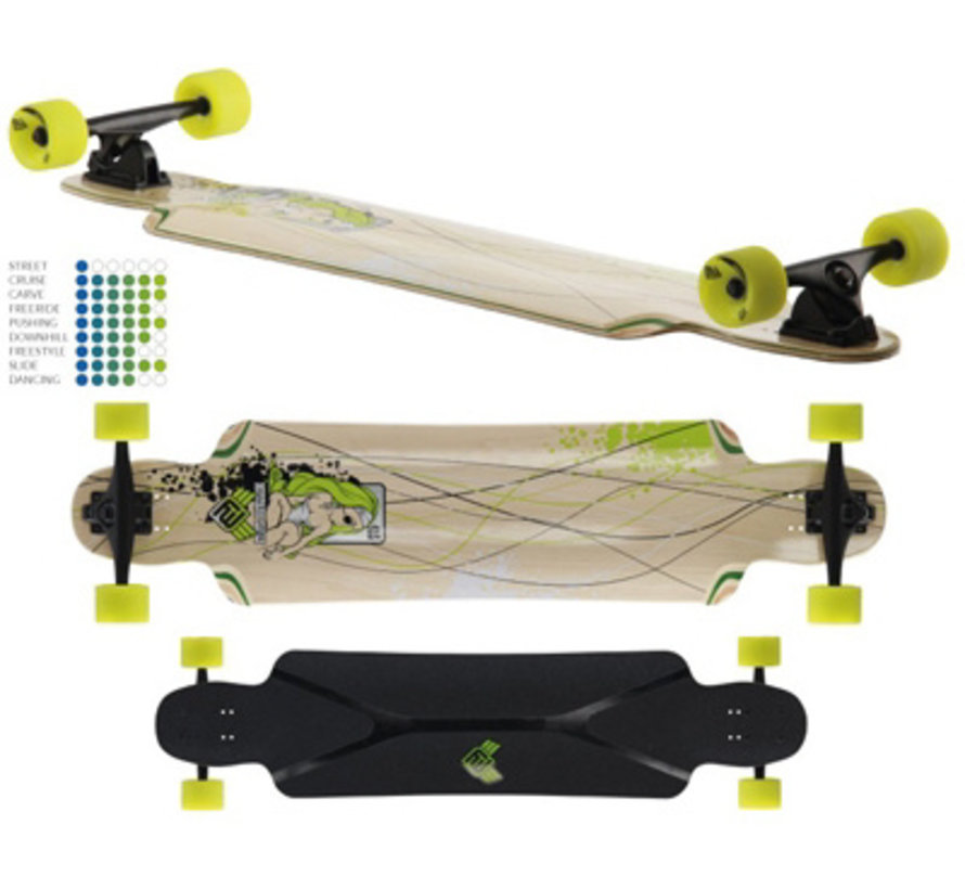 Flying Wheels Mustang Sally Lime Longboard