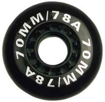 Nijdam Set di 4 ruote per pattini in linea 63 x 18 mm 78A