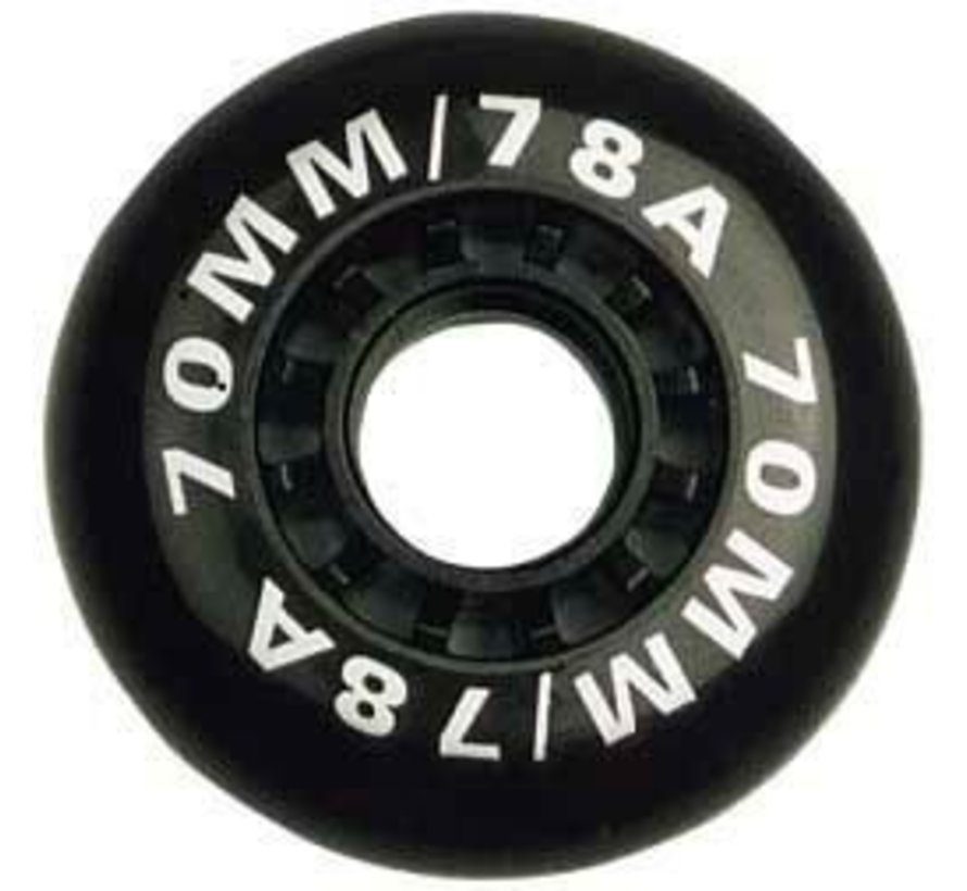 Set of 4 Wheels For Inline Skates 63 x 18 mm 78A