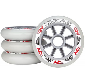 Nijdam Zestaw 4 kółek do rolek 100 x 24 mm 85A