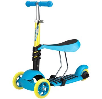 Nijdam 3 Wheel scooter with adjustable seat blue