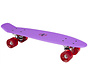 Nijdam 22'' Flipgrip Retro Skateboard LED Purple/Fuchsia