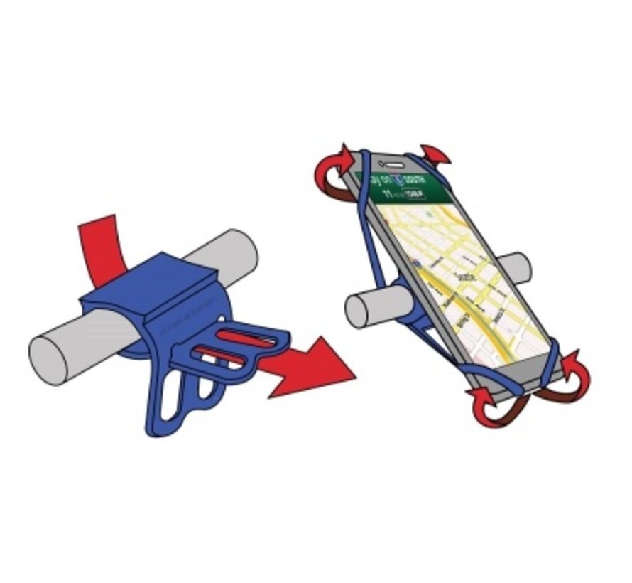 Soporte para smartphone OTG Strap azul