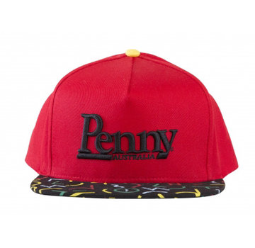 Penny Australia Czapka Penny Snapback w kolorze czerwono-czarnym