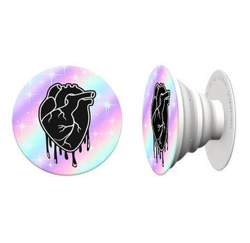 PopSockets PopSocket black Heart white