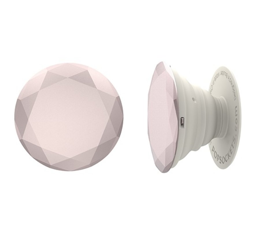 PopSocket Rose Gold Metallic Diamond white