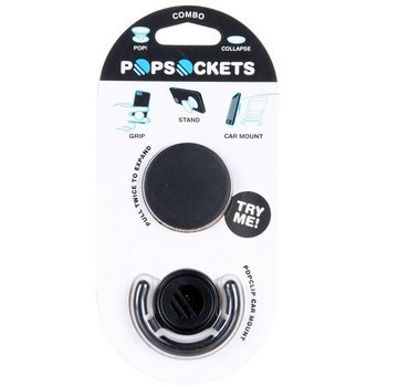 PopSocket Zwart met clip