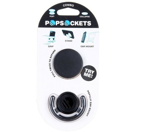 PopSocket Schwarz mit popsocket clip