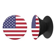 PopSockets Drapeau américain PopSocket noir