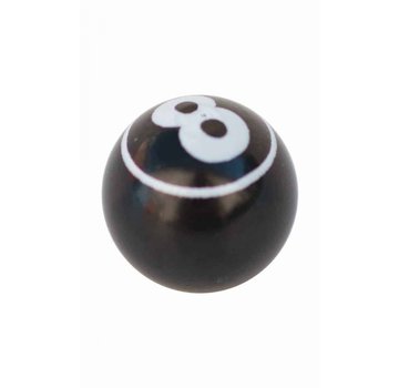 Qu-Ax Valve cap for unicycle billiard ball