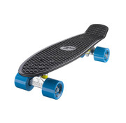 Ridge Planche Ridge Retro 22" noire avec roues bleues