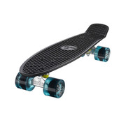 Ridge Planche Ridge Retro 22" noire avec roues bleu clair