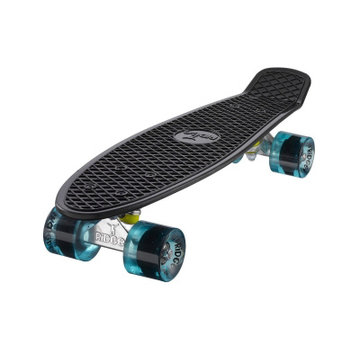 Ridge Ridge Retro board 22" black met clear blue wheels