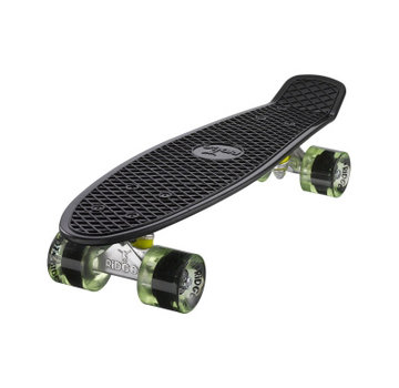 Ridge Tabla Ridge Retro 22" negra con ruedas verde claro