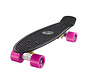 Ridge Retro board 22" black with pink wheels