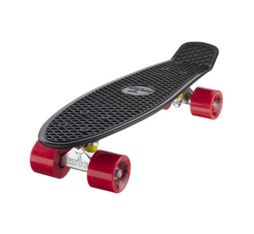 Ridge Planche Ridge Retro 22" noire avec roues rouges