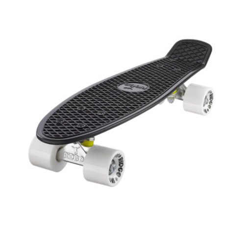 Ridge Ridge Retro board 22" black met white wheels