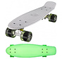 Ridge Retro board 22" Glow with clear green wheels