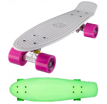 Ridge Ridge retro cruiser Penny Board 22 " glow in the dark mit rosa