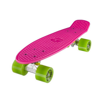 Ridge Planche Ridge Retro 22" Rose avec roues vertes