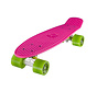 Ridge retro cruiser Penny Board 22 " rosa mit grune Rollen