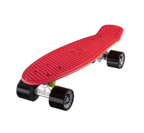 Ridge Ridge retro cruiser Penny Board 22 " rot mit schwarze Rollen