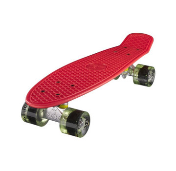 Ridge Ridge retro cruiser Penny Board 22 " rot mit klare grune Rollen