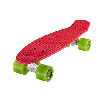 Ridge Ridge retro cruiser Penny Board 22 " rot mit grune Rollen