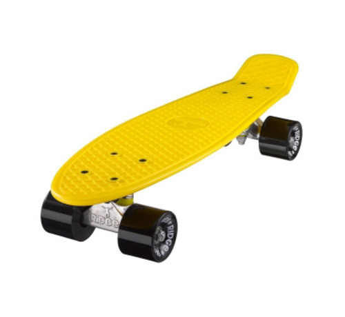 Ridge Planche Ridge Retro 22" Jaune avec roues noires