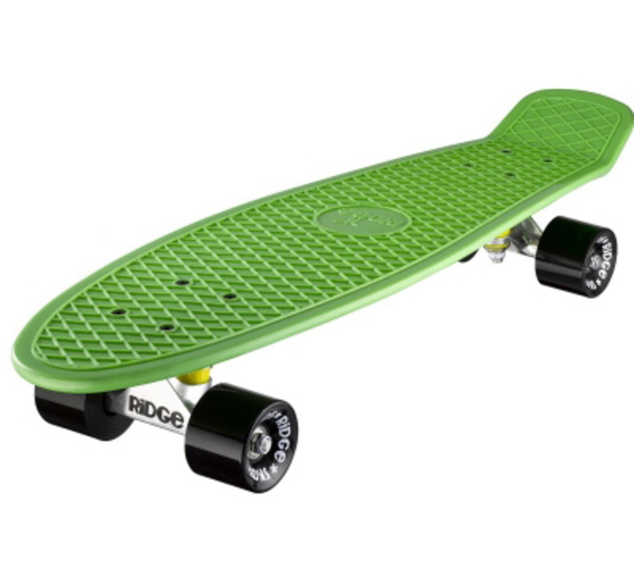 Planche Ridge Retro 27" Verte avec roues noires