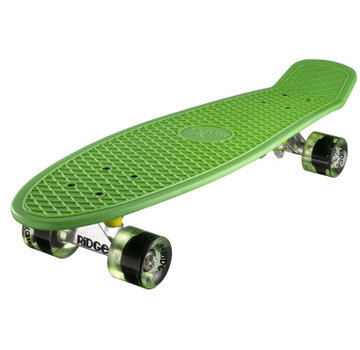 Ridge Planche Ridge Retro 27" Verte avec roues vert clair