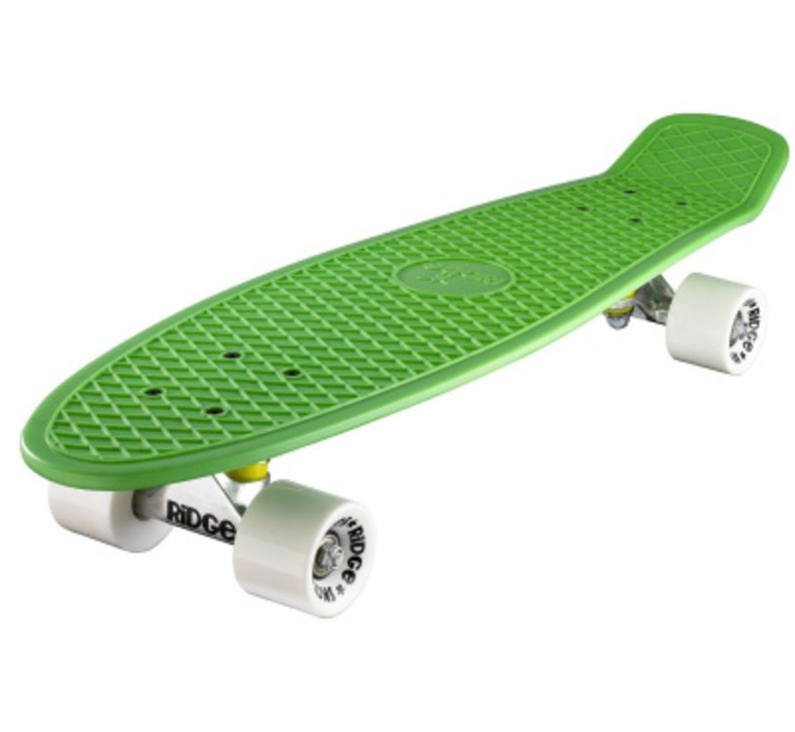 Planche Ridge Retro 27" Verte avec roues blanches