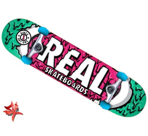 Real Real Ooze Oval Skateboard 7.75'' Pink