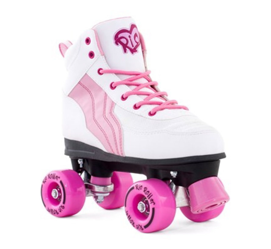 Rio Roller Roller Skates Pure White/Pink