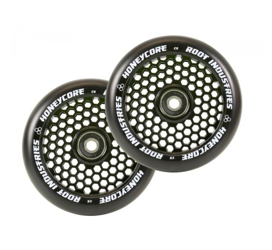 Root Industries Honeycore ruedas para patinete acrobático de 110 mm, color negro