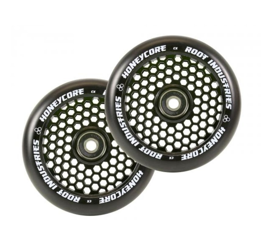 Root Industries Honeycore ruedas para patinete acrobático de 110 mm, color negro