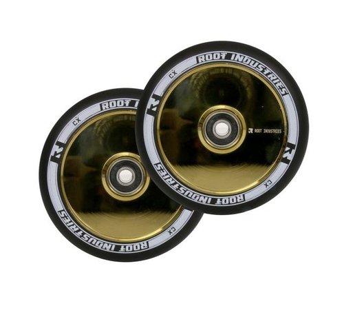 Root Industries  Ruote per monopattino acrobatico Root Industries Air 120mm Corsa all'oro