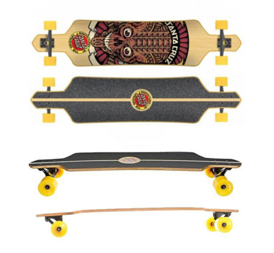 Longboard bambusowy Santa Cruz Tiki Skull