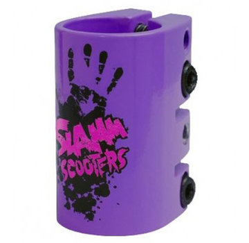 Slamm Scooters Abrazadera Slamm Morado Negro 32mm