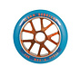 Roue de trottinette freestyle à  noyau en aluminium orange de 110 mm