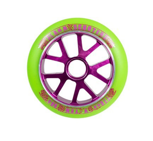 Slamm Scooters Slamm V10 Aluminium core Wiel Groen Paars 110mm
