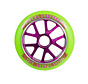 Slamm V10 Aluminium core Wiel Groen Paars 110mm