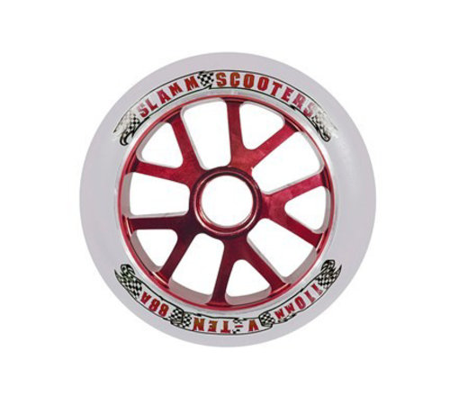 Slamm Scooters  110mm red aluminum core stunt scooter wheel