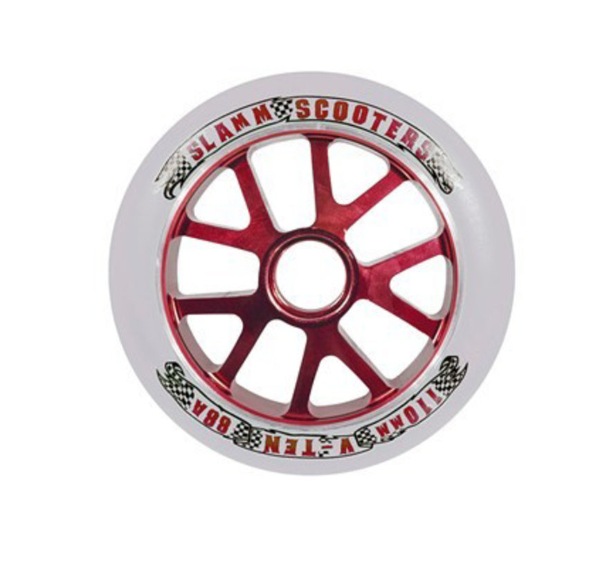 110mm red aluminium core stuntstepwiel