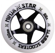Slamm Scooters Rueda con núcleo de aluminio Ninja Star Negro