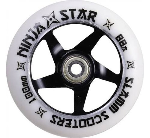 Slamm Scooters Koło z aluminiowym rdzeniem w kształcie gwiazdy Ninja, czarne