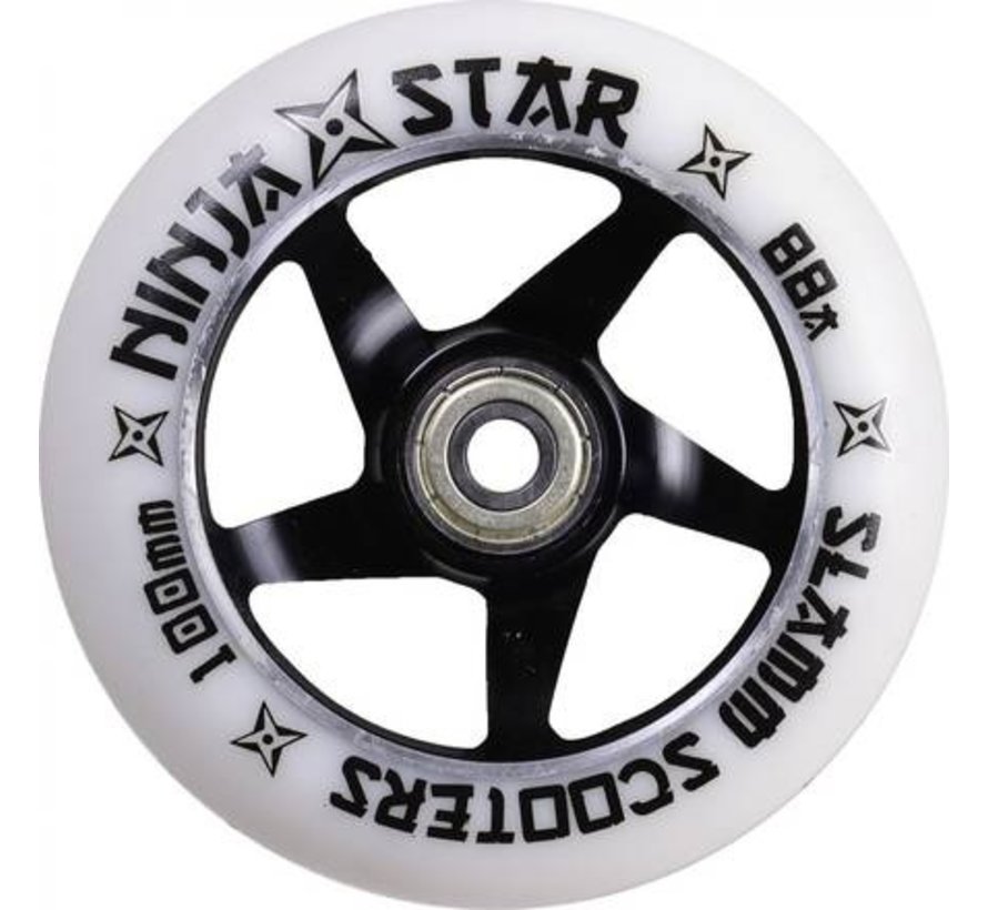 Rueda con núcleo de aluminio Ninja Star Negro