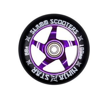 Slamm Scooters Ruota con nucleo in alluminio Ninja Star Viola