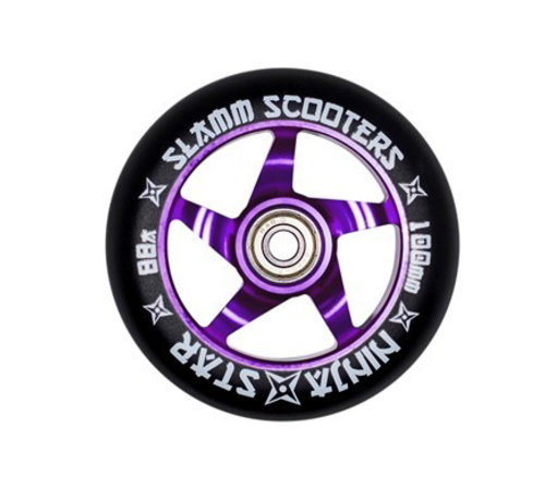 Slamm Scooters Ninja star aluminium core wheel Purple